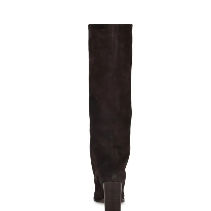 Chicke Knee High Boots Brown Suede Women Nine West Boots and Booties Chicke Knee High Boots Brown Suede Women Nine West Boots and Booties