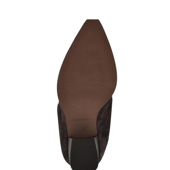 Chicke Knee High Boots Brown Suede Women Nine West Boots and Booties Chicke Knee High Boots Brown Suede Women Nine West Boots and Booties