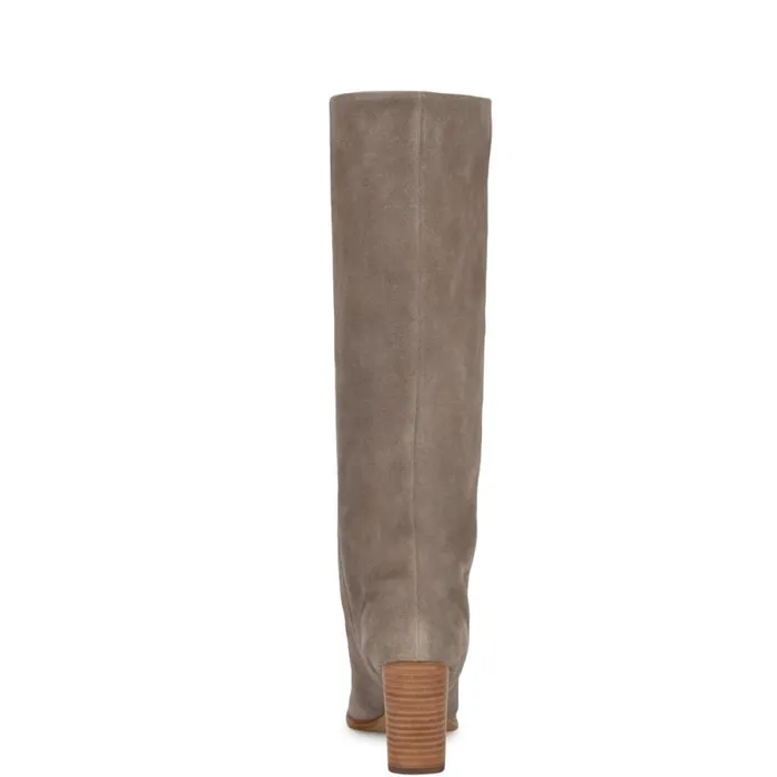 Chicke Knee High Boots Taupe Suede Women Nine West Boots and Booties Chicke Knee High Boots Taupe Suede Women Nine West Boots and Booties