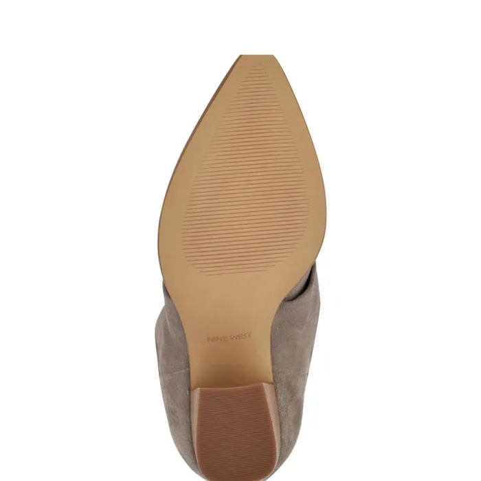 Chicke Knee High Boots Taupe Suede Women Nine West Boots and Booties Chicke Knee High Boots Taupe Suede Women Nine West Boots and Booties