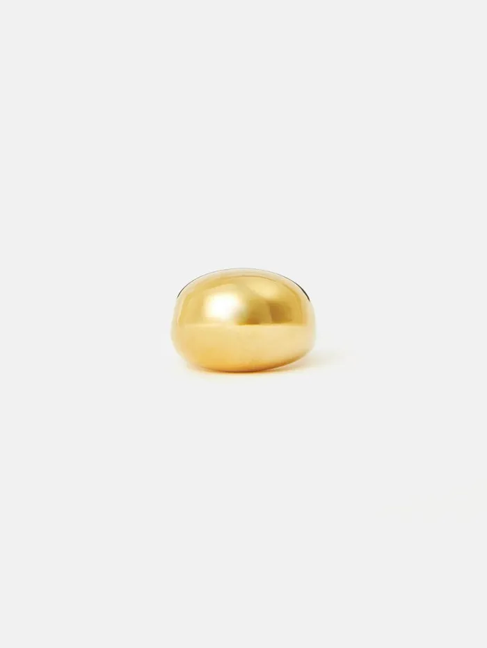 Chunky Dome Ring Gold Women Jigsaw Jewellery