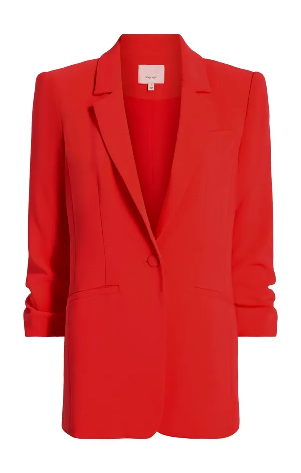 Cinq Sept Crepe Khloe Blazer Candyapple Women Blazers