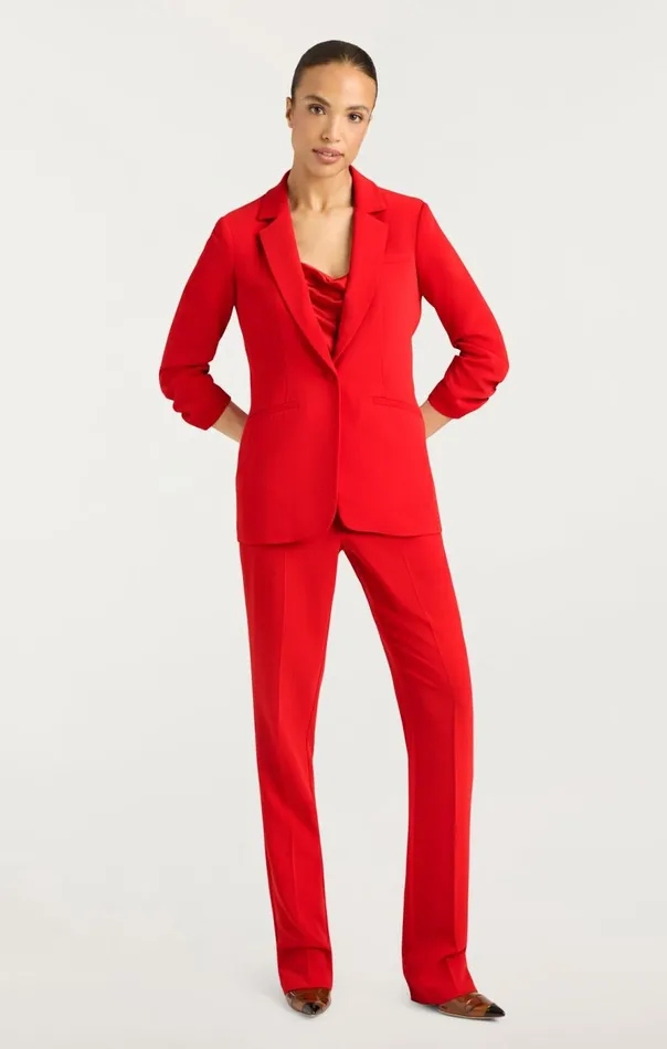 Cinq Sept Crepe Khloe Blazer Candyapple Women Blazers