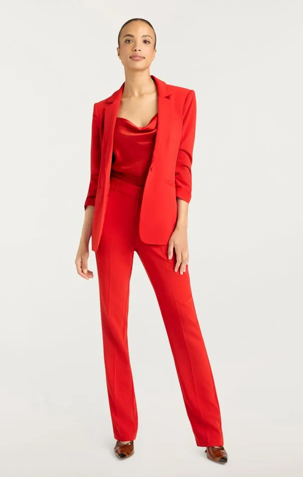Cinq Sept Crepe Khloe Blazer Candyapple Women Blazers