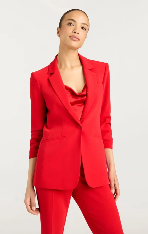 Cinq Sept Crepe Khloe Blazer Candyapple Women Blazers