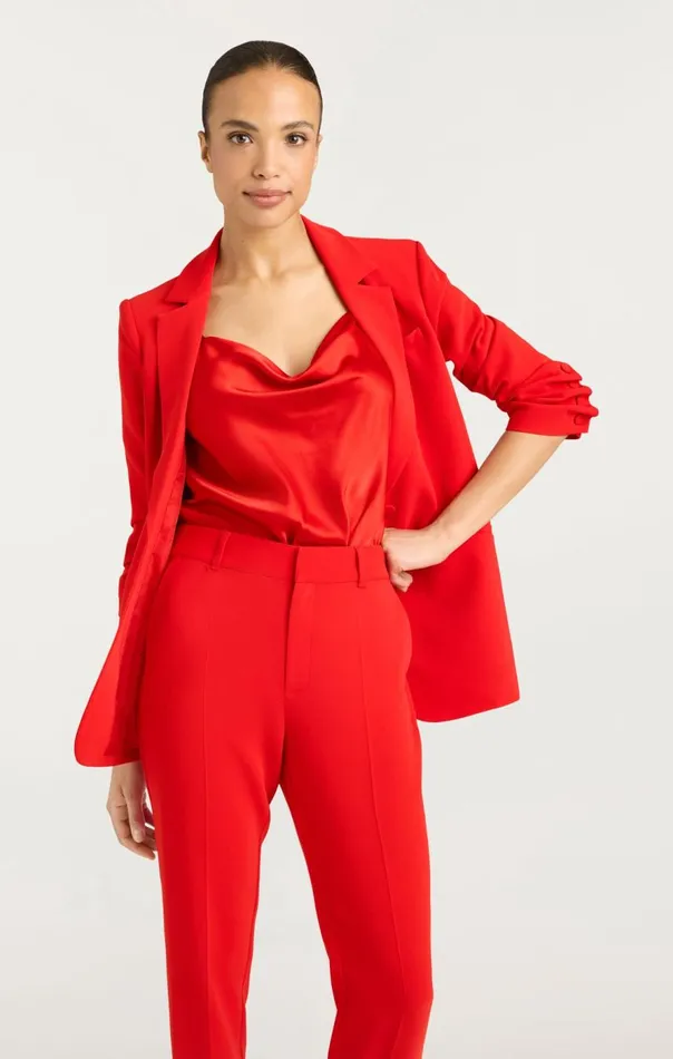 Cinq Sept Crepe Khloe Blazer Candyapple Women Blazers