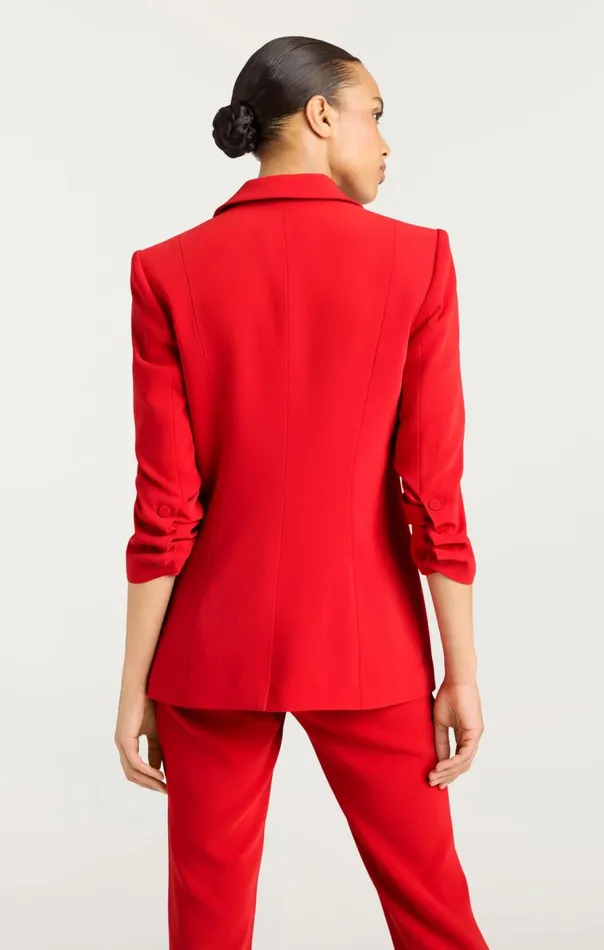 Cinq Sept Crepe Khloe Blazer Candyapple Women Blazers
