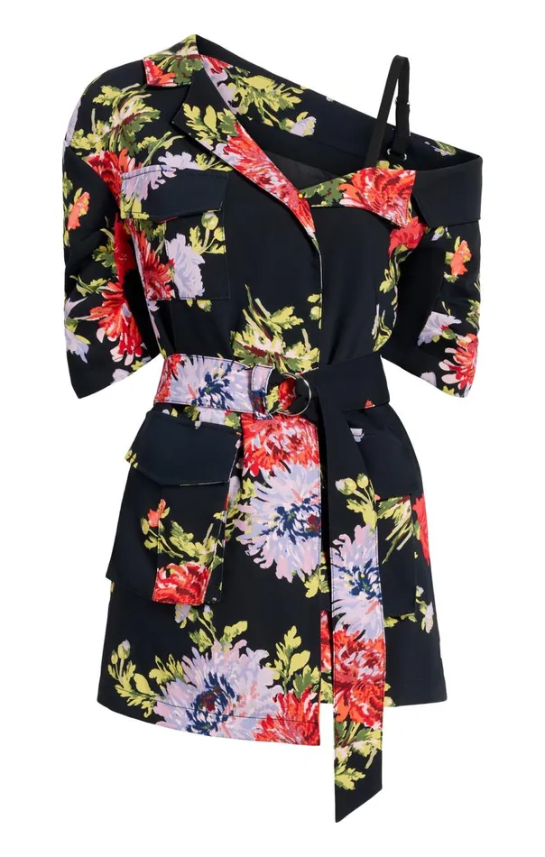 Cinq Sept Dark Chrysanthemum Katie Jacket Blackmulti Women Jackets