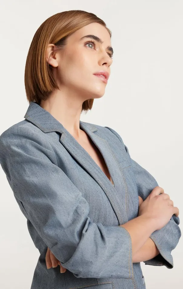 Cinq Sept Denim Khloe Blazer Lightindigo Women Jackets