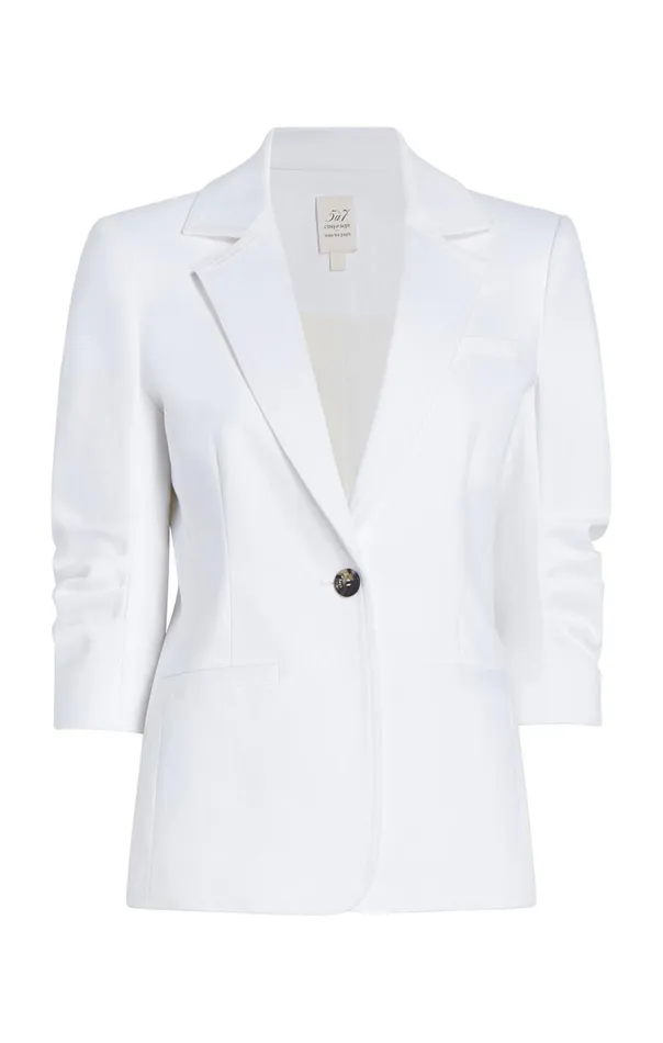 Cinq Sept Denim Khloe Blazer White Women Blazers