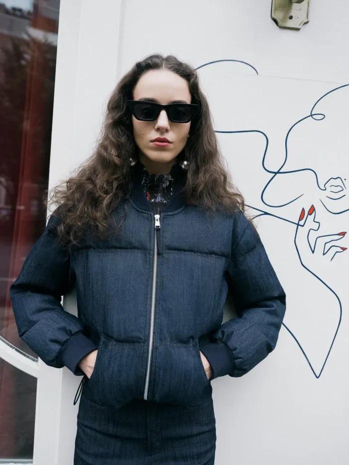 Cinq Sept Denim Maris Puffer Indigo Women Outerwear