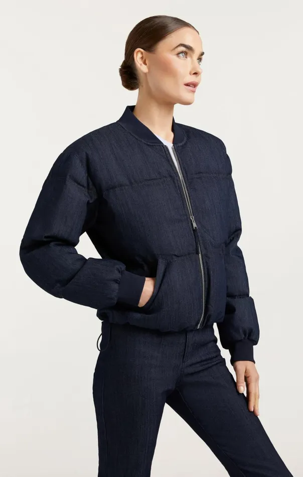 Cinq Sept Denim Maris Puffer Indigo Women Outerwear