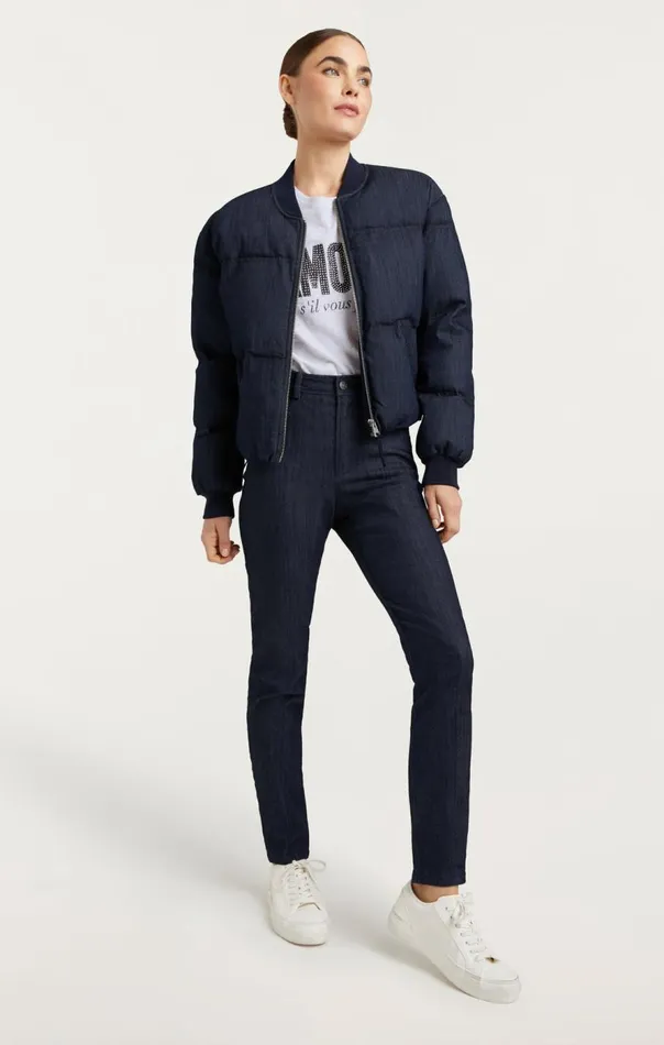 Cinq Sept Denim Maris Puffer Indigo Women Outerwear