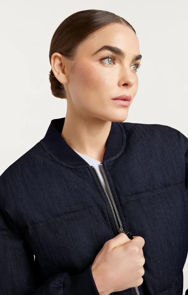Cinq Sept Denim Maris Puffer Indigo Women Outerwear