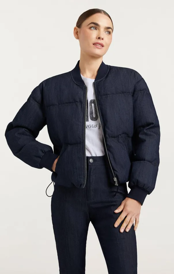 Cinq Sept Denim Maris Puffer Indigo Women Outerwear