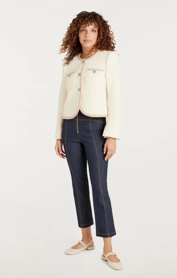 Cinq Sept Junia Jacket Ivory Women Jackets