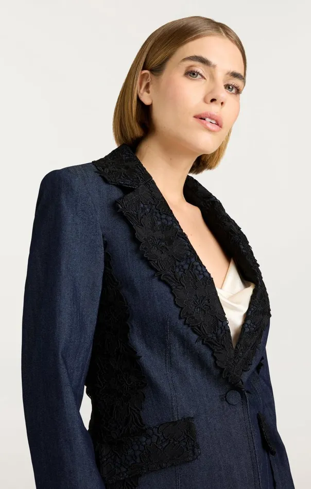 Cinq Sept Laney Jacket Indigo Women Denim