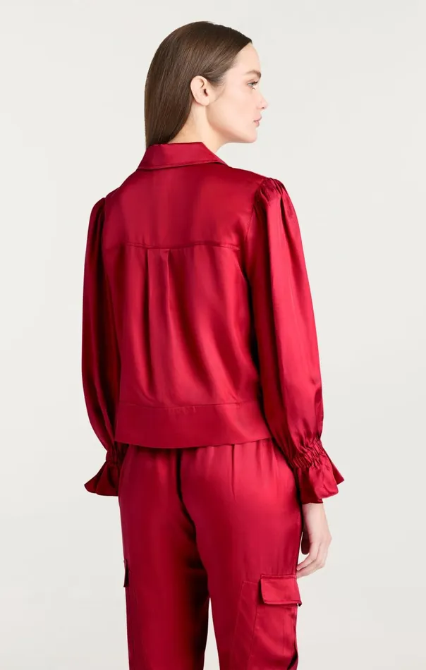 Cinq Sept Long Sleeve Holly Jacket Redcurrant Women Jackets