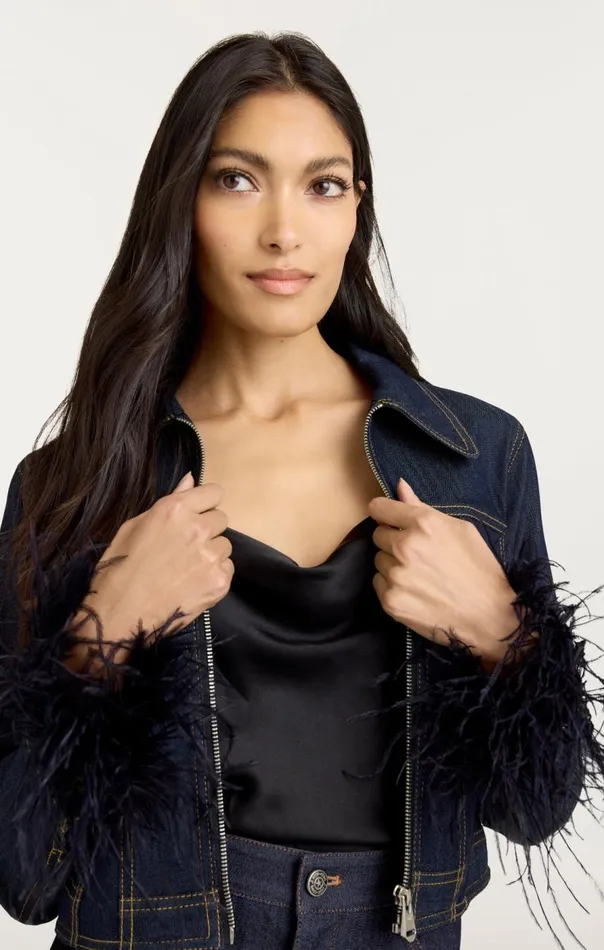Cinq Sept Luca Jacket Indigo Women Denim