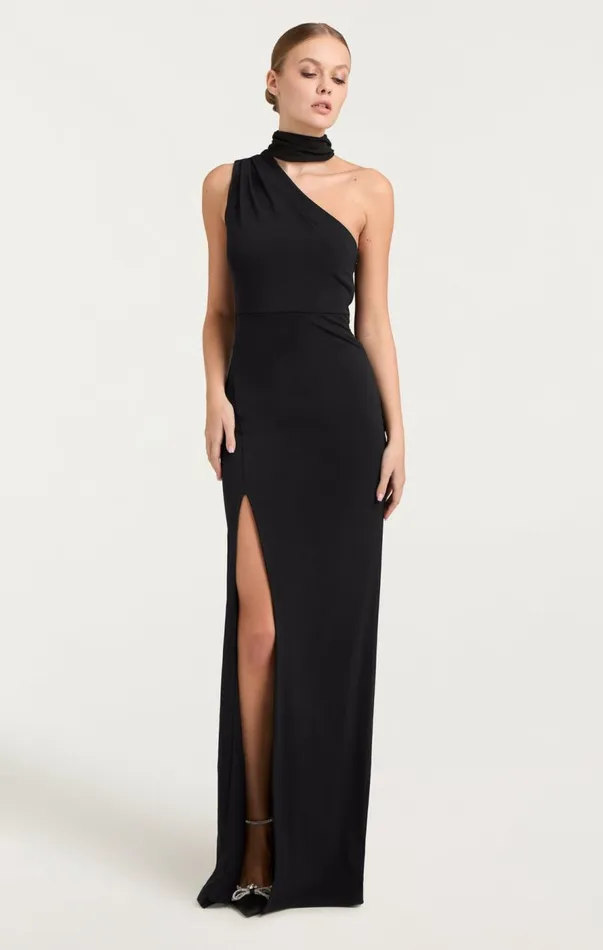 Cinq Sept Mia Gown Black Women Cocktail and Evening