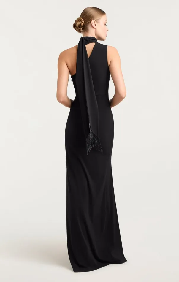Cinq Sept Mia Gown Black Women Cocktail and Evening