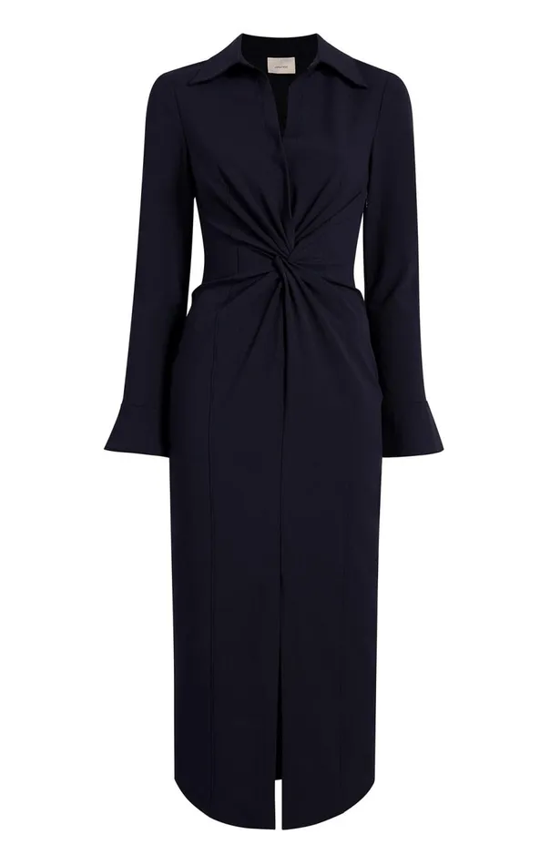 Cinq Sept Midi Mckenna Dress Navy Women Midi