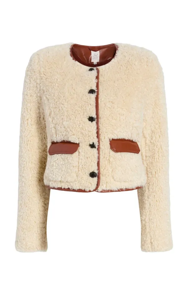 Cinq Sept Naia Jacket Ivorymahogany Women Outerwear