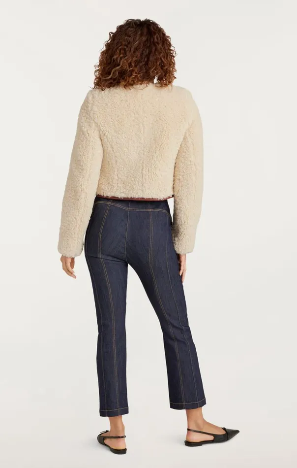 Cinq Sept Naia Jacket Ivorymahogany Women Outerwear