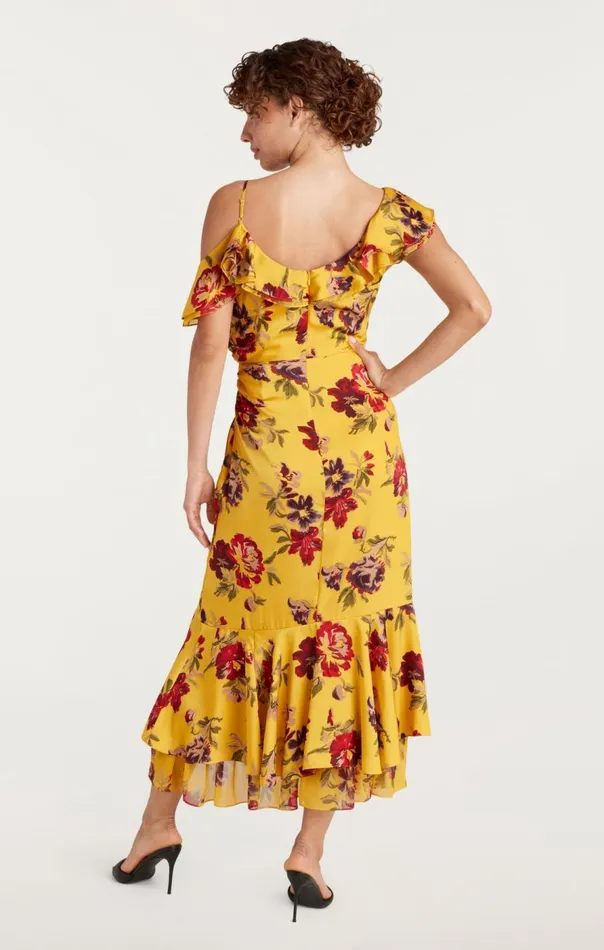 Cinq Sept Nara Dress Deepgoldmulti Women Midi
