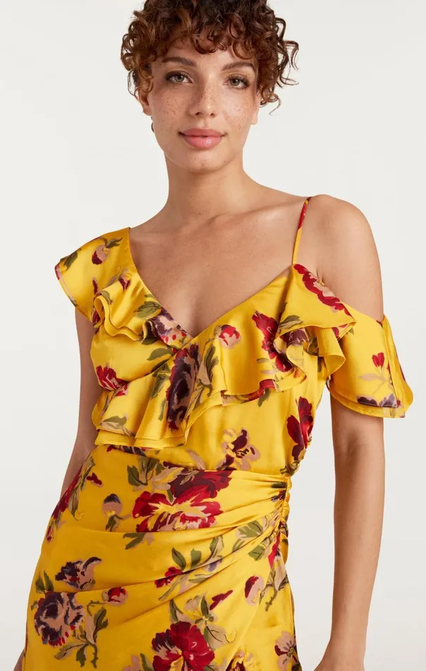 Cinq Sept Nara Dress Deepgoldmulti Women Midi