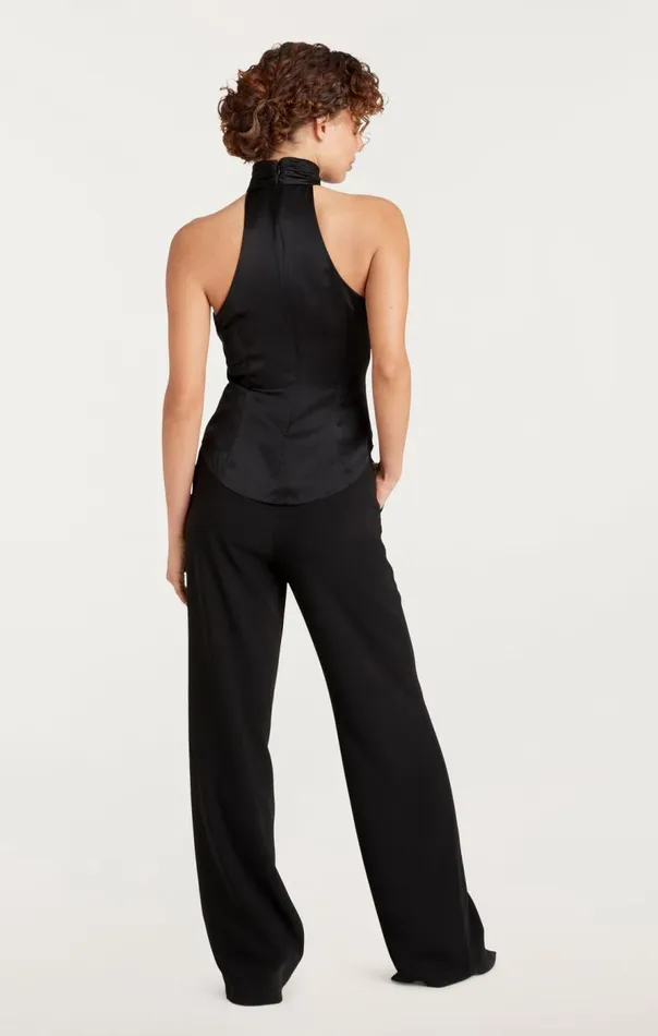 Cinq Sept Rachel Top Black Women Tank Tops and Camisoles