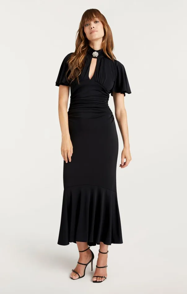 Cinq Sept Rosita Dress Black Women Midi