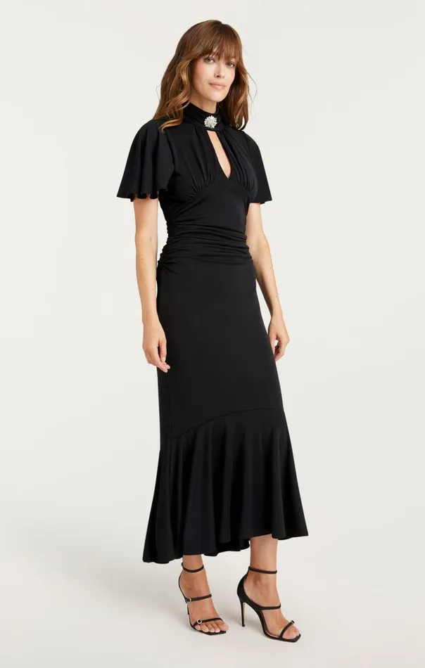 Cinq Sept Rosita Dress Black Women Midi
