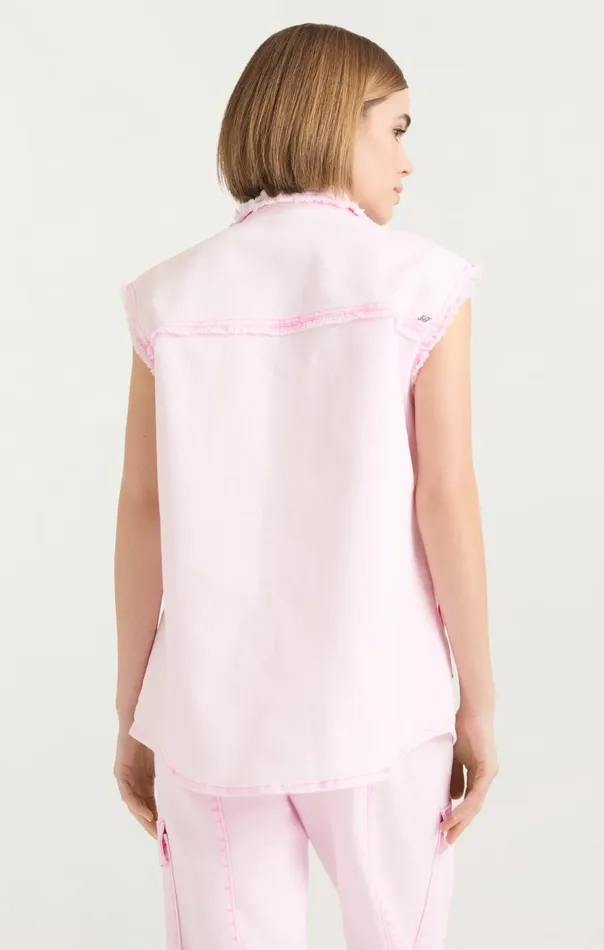 Cinq Sept Sleeveless Vera Jacket Flamingo Women Jackets