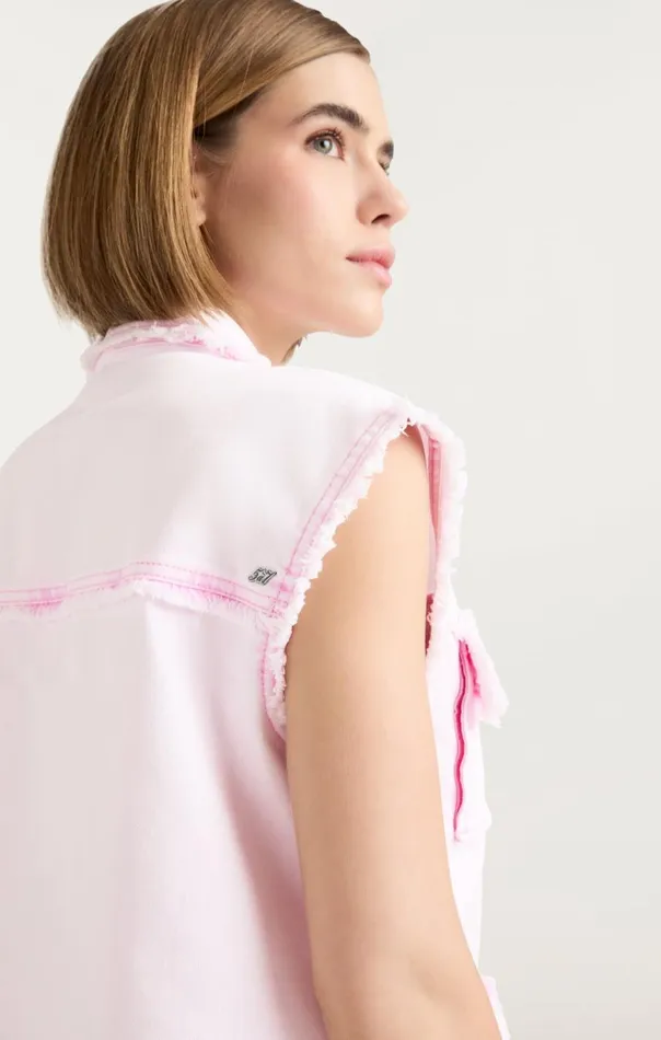 Cinq Sept Sleeveless Vera Jacket Flamingo Women Jackets