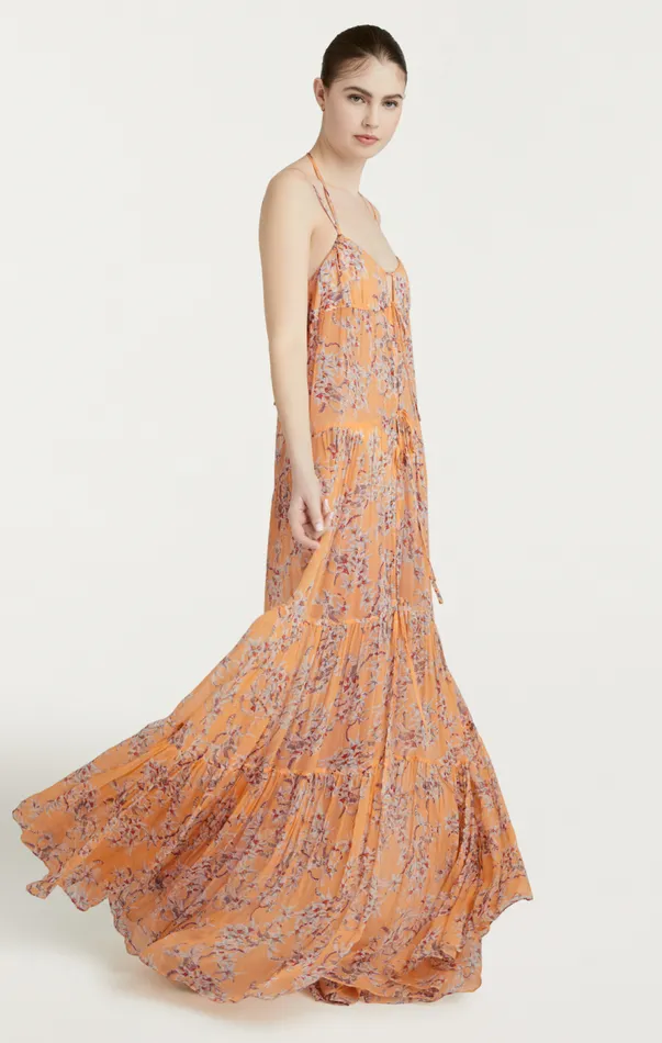 Cinq Sept Trailing Orchid Alina Coverup Peachquartz Women Coverups