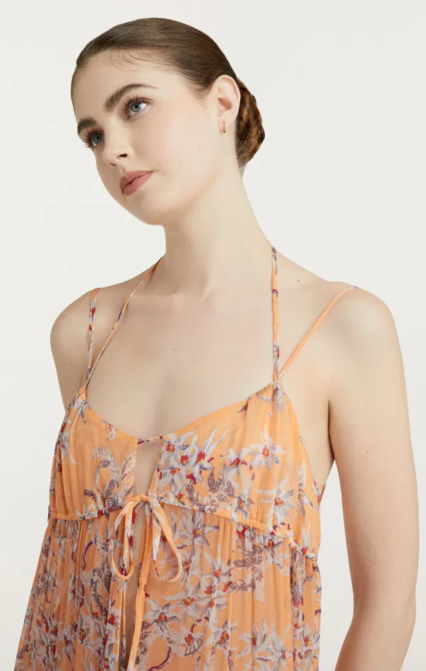 Cinq Sept Trailing Orchid Alina Coverup Peachquartz Women Coverups