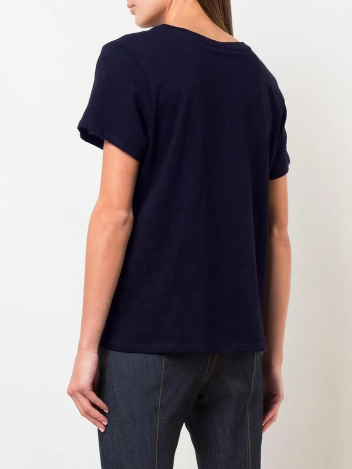 Cinq Sept Voting Is Tres Chic Tee Navywhite Women Tees