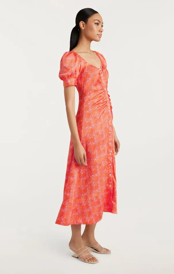 Cinq Sept Ximena Dress Paleflamingoorange Women Midi