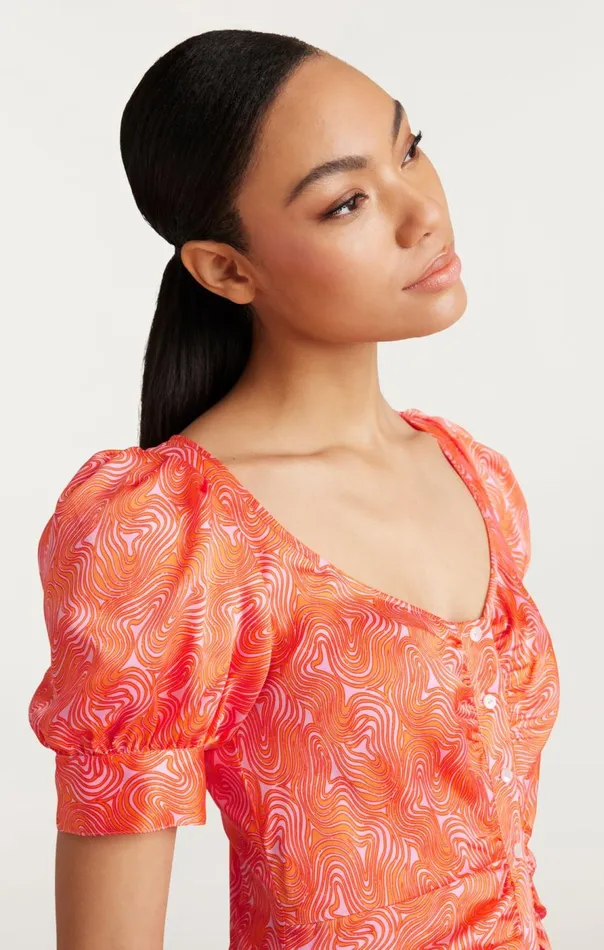 Cinq Sept Ximena Dress Paleflamingoorange Women Midi