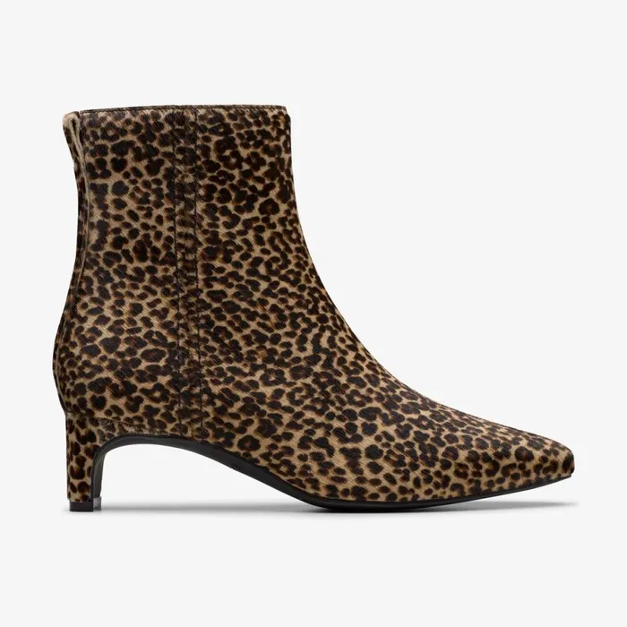 Clarks Ankle Boots Edina Up Leopard Print 8211 Women