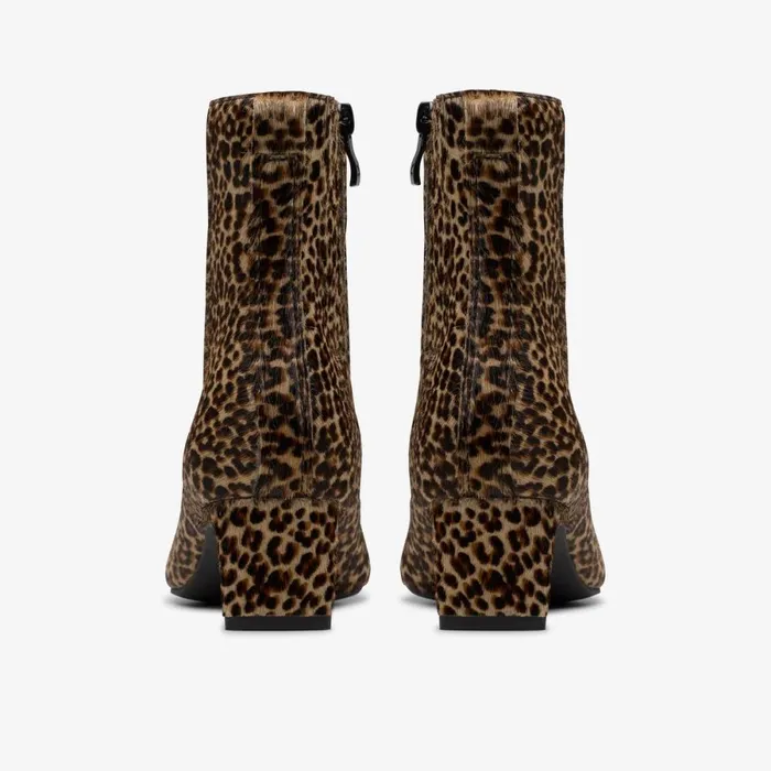 Clarks Ankle Boots Edina Up Leopard Print 8211 Women