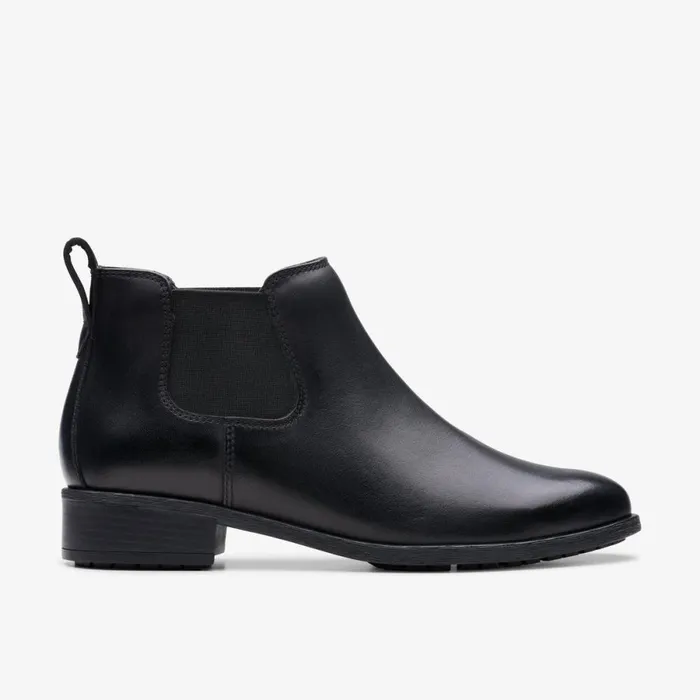 Clarks Ankle Boots Havisham Top Ankle Boot Black Leather 8211 Women