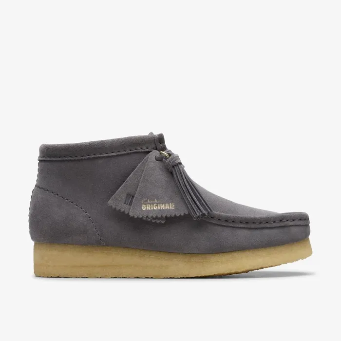 Clarks Ankle Boots Wallabee Boot Greyblue Suede 8211 Women