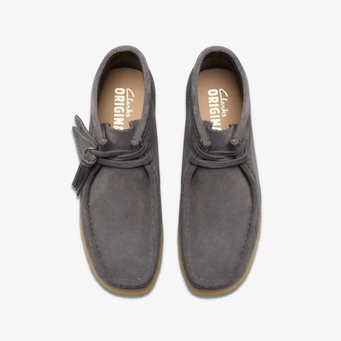 Clarks Ankle Boots Wallabee Boot Greyblue Suede 8211 Women