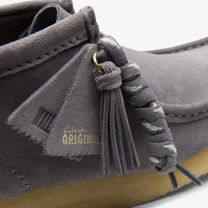 Clarks Ankle Boots Wallabee Boot Greyblue Suede 8211 Women