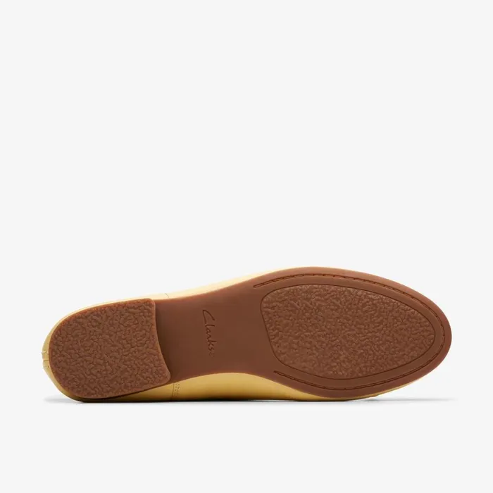 Clarks Ballet Pumps Fawna Lily Yellow Leather 8211 Women