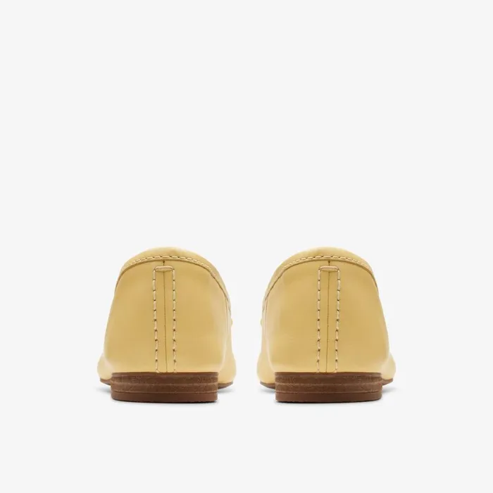 Clarks Ballet Pumps Fawna Lily Yellow Leather 8211 Women