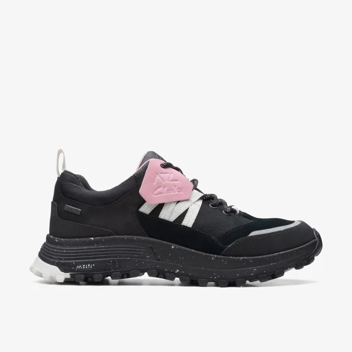 Clarks Black Shoes Atl Trek Path GoreTex Black Combination 8211 Women