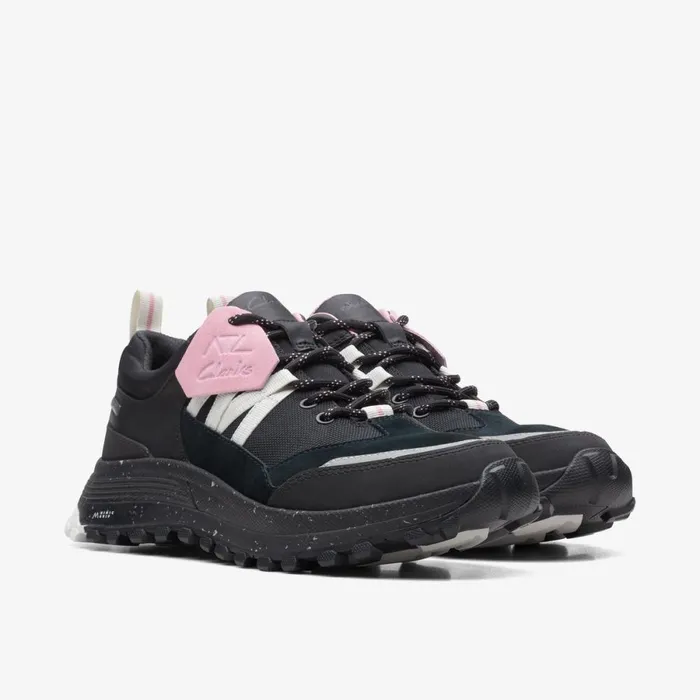 Clarks Black Shoes Atl Trek Path GoreTex Black Combination 8211 Women